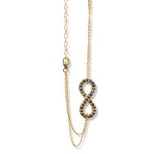 Sapphire Infinity Yellow Gold Bracelet 