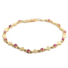 Antique Diamond Chain Ornamental Bracelet