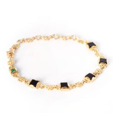 Antique Diamond Chain Ornamental Bracelet