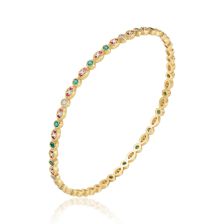 Black Diamond Edwardian Gold Bangle