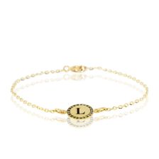 Black Diamond Golden Coin Bracelet with a Craft