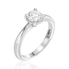 Modern Solitaire 0.57ct Diamond Engagement Ring