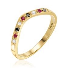 Custom Gemstone Wedding Ring