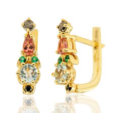 Antique Style Gemstone Earrings