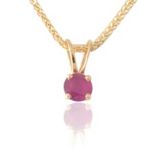 Solitaire Ruby Pendant