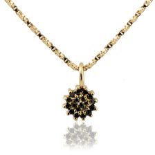 Dainty Cluster Diamond Medallion