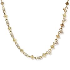 Diamond Antique Chain Ornamental Necklace
