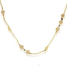 Diamond Antique Chain Ornamental Necklace