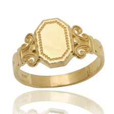 Yellow Gold Octagon Ring