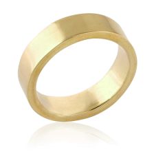Brushed Gold Ring
