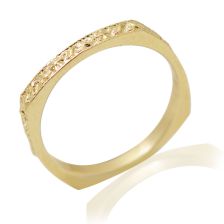 Art Nouveau Custom Band 14k Gold