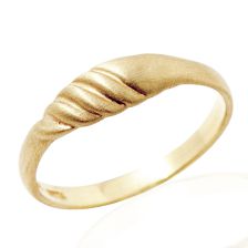 Delicate Handcrafted Gold Band