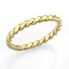 Entwined Yellow Gold Wedding Band