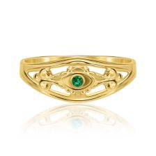 Octagon Diamond Signet Ring