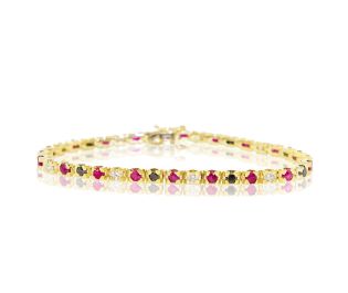 Classic Black Diamond Tennis Bracelet