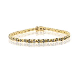 Classic Black Diamond Tennis Bracelet