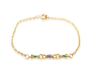 Delicate Rough Diamond Bracelet