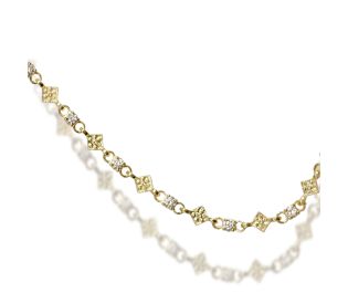 Antique Diamond Chain Ornamental Bracelet