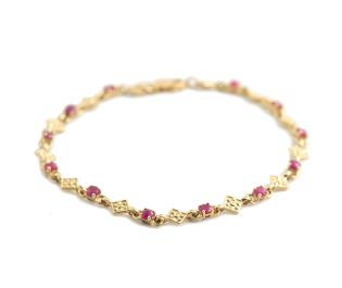 Antique Diamond Chain Ornamental Bracelet