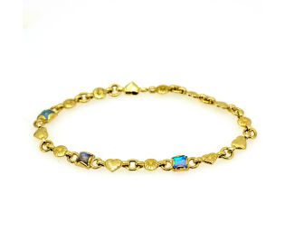 Antique Diamond Chain Ornamental Bracelet