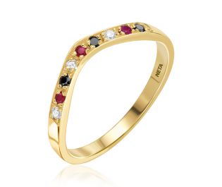 Custom Gemstone Wedding Ring