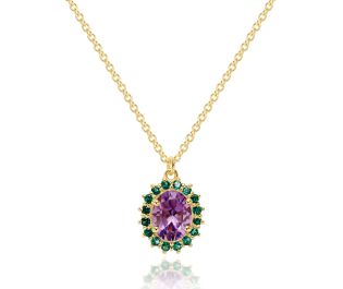 Dianna Style Amethyst Pendant 
