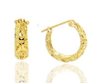 Openwork Hoop Earrings