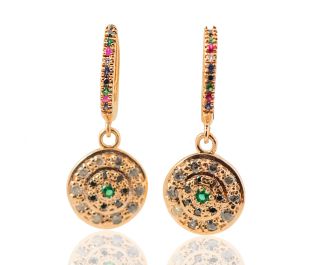 Carmen Art Nouveau Gemstone Earrings 