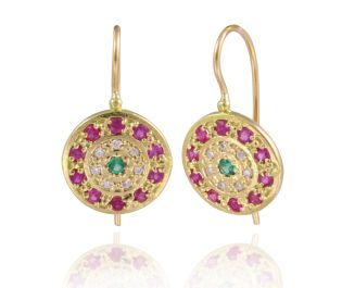Carmen Art Nouveau Gemstone Earrings