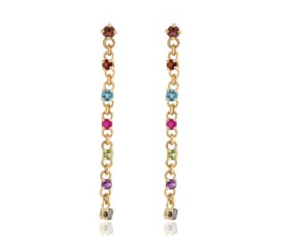 Multi Gemstone Diamond Necklace