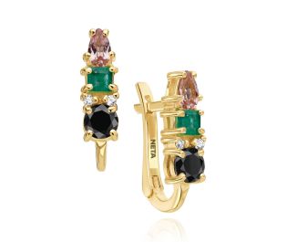 Antique Style Gemstone Earrings