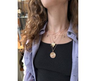 Solid Gold Star of David Artistic Pendant