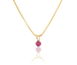 Solitaire Ruby Pendant