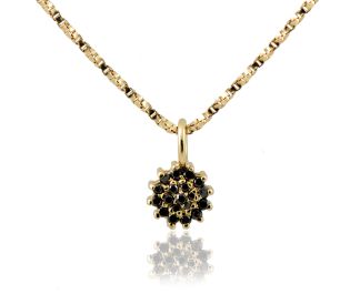 Dainty Cluster Diamond Medallion