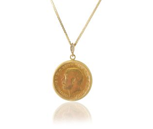 Gold Coin Medallion 14K