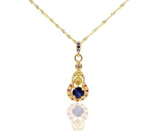 Antique Style Diamond Drop Earrings 14k Gold 