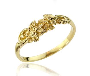 Gold Bouquet Wedding Band