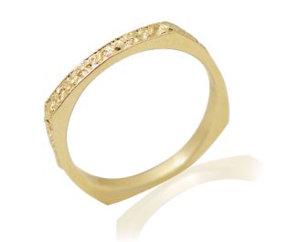 Art Nouveau Custom Band 14k Gold