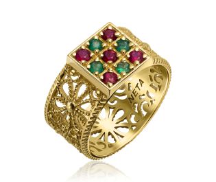 Handcrafted Yemenite Gold Ring