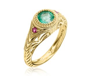 Black Diamond Cocktail Ring