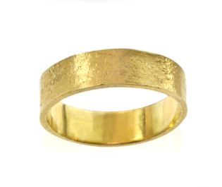 Masculine Wide Matte Wedding Band 