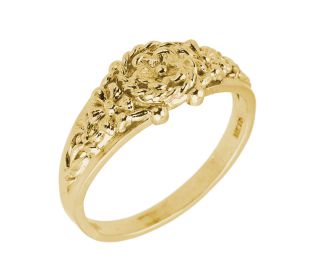 Vintage Floral Wedding Band
