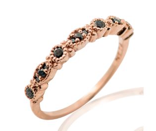 Black Diamond Edwardian Eternity Ring