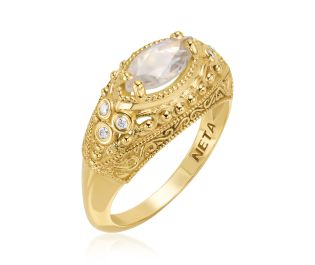 Diamond Cleo Statement Ring
